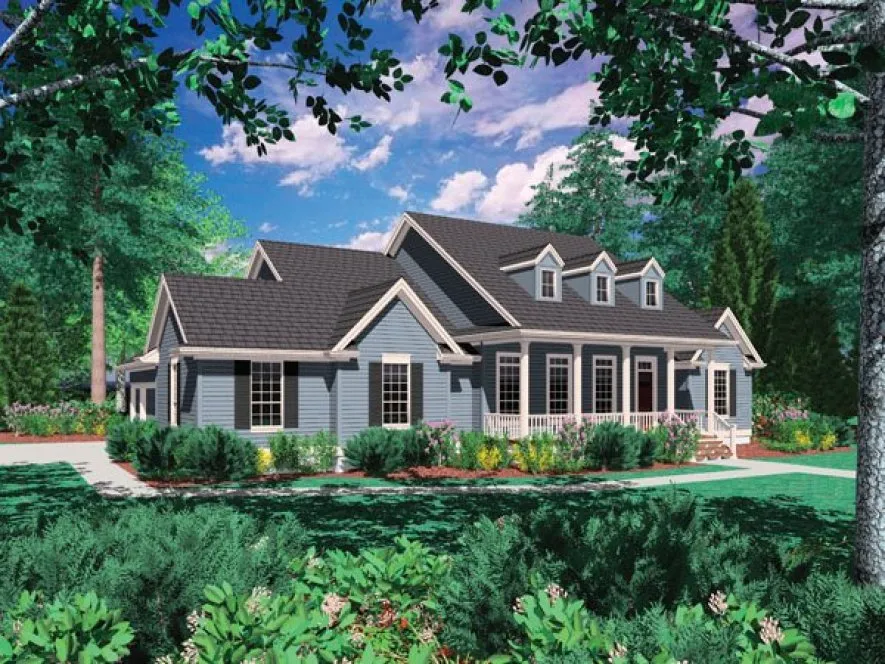 Full Rendering for House Plan #320321