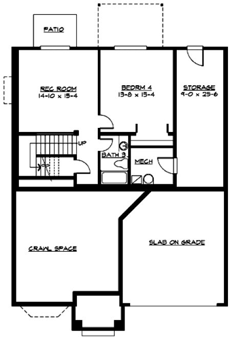 Basement Plan for House Plan #330252