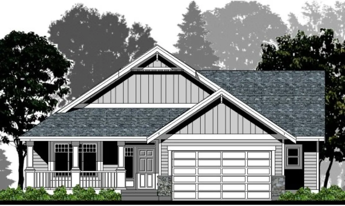 Full Rendering for House Plan #500232