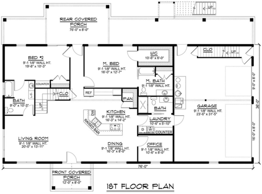 Main Floor Plan for House Plan #758254