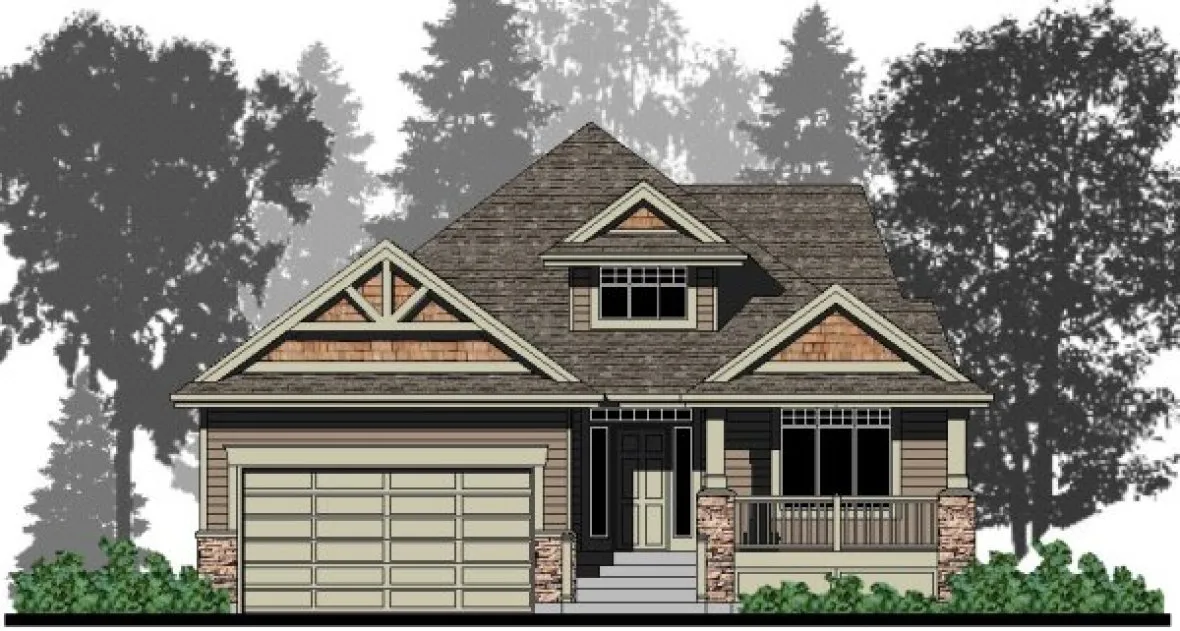 Full Rendering for House Plan #500442