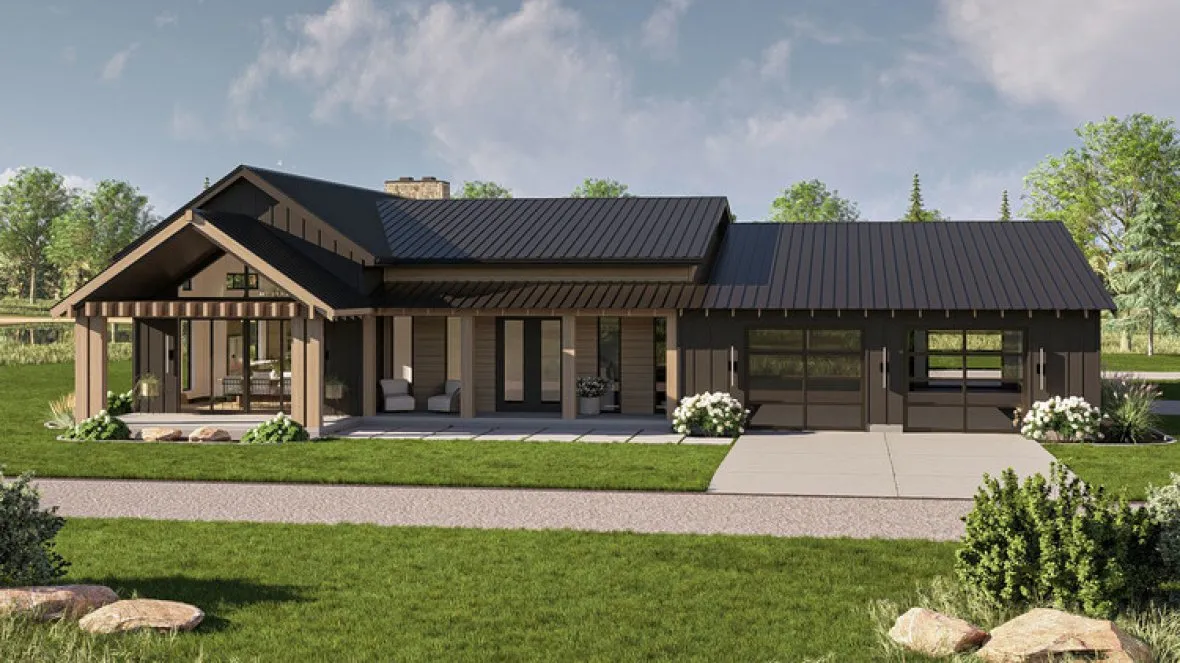 Full Rendering for House Plan #709912