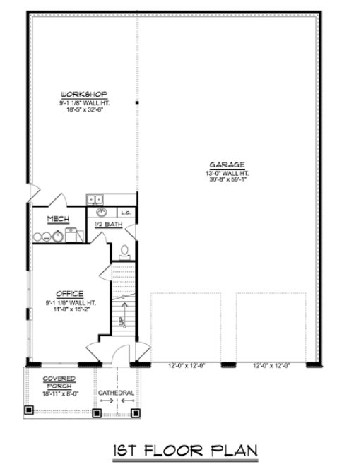 Main Floor Plan for House Plan #752514