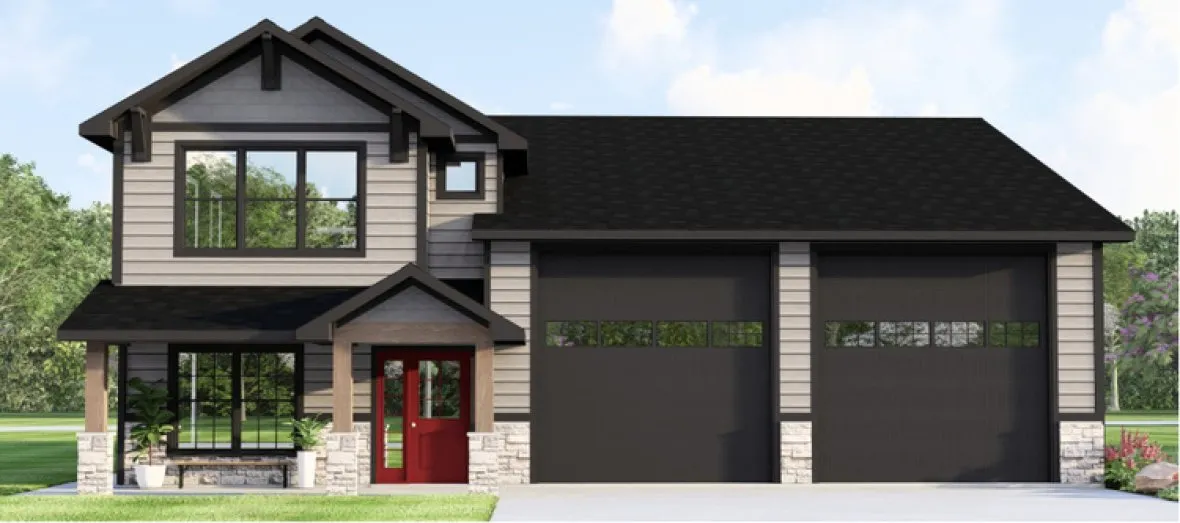 Full Rendering for House Plan #752514