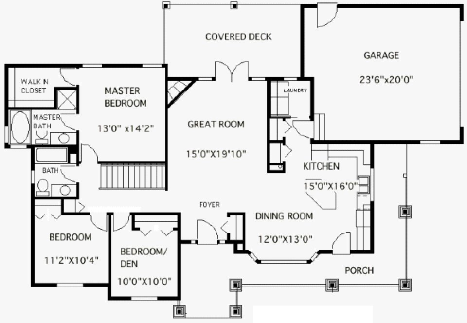 Main Floor Plan for House Plan #500981
