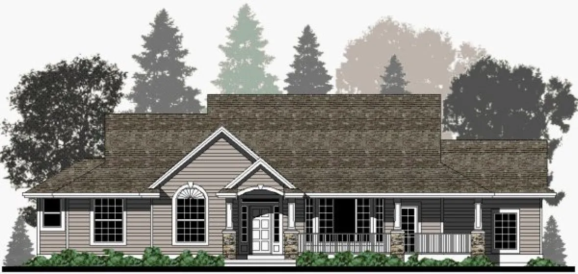 Full Rendering for House Plan #500981