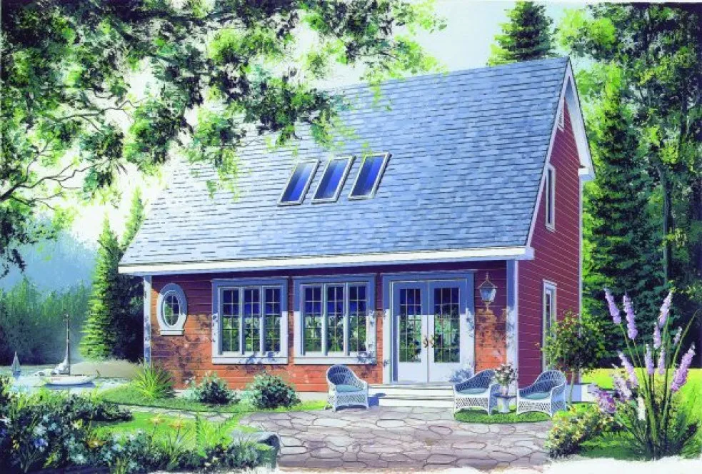 Full Rendering for House Plan #141092