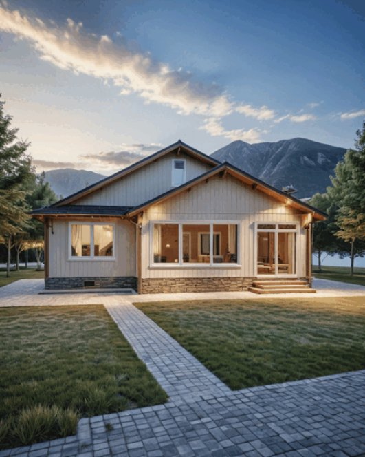 Rear Elevation for House Plan #801271