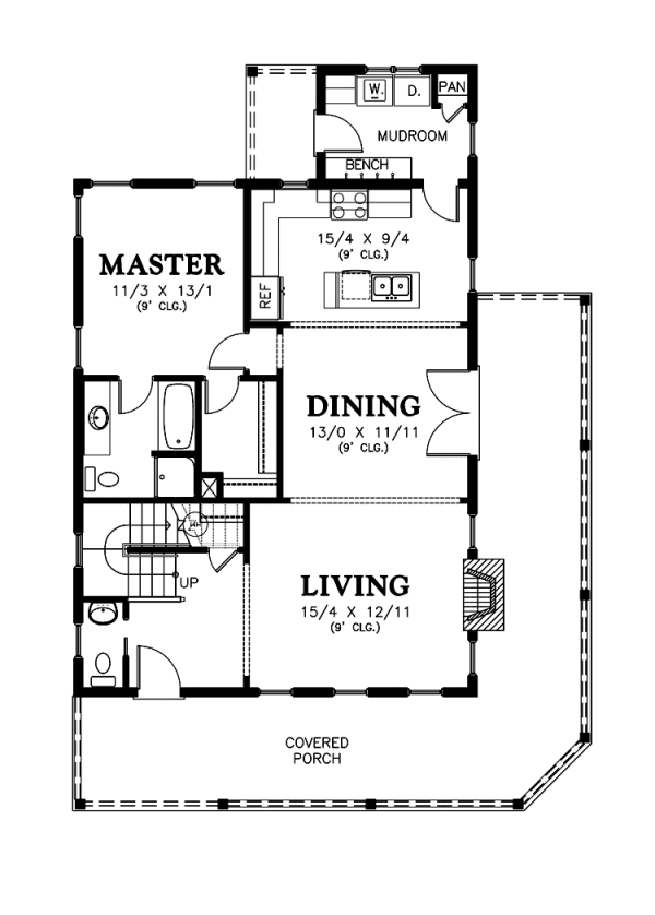 Main Floor Plan for House Plan #321115