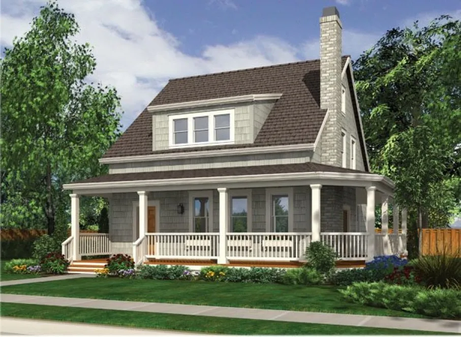 Full Rendering for House Plan #321115