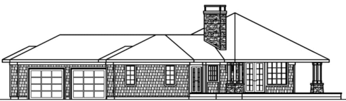 Right Elevation for House Plan #348233
