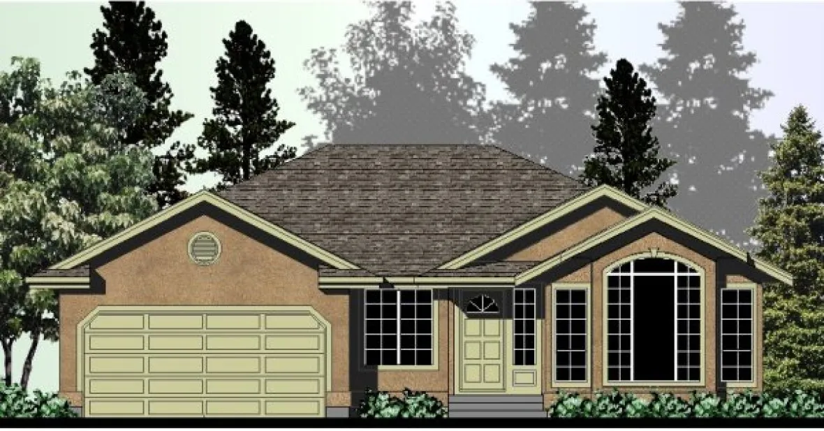 Full Rendering for House Plan #500471