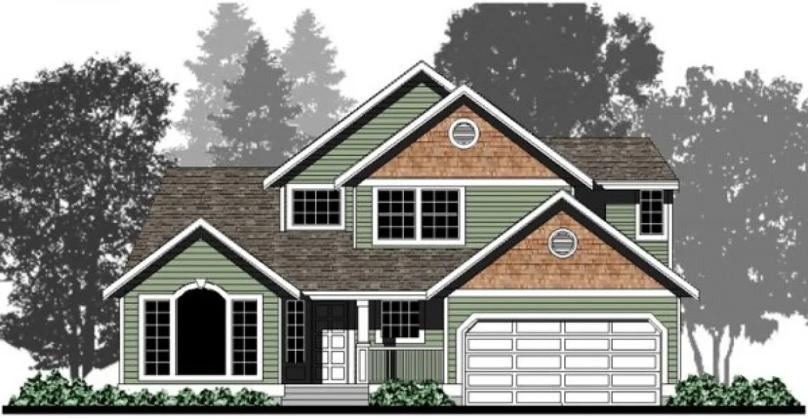 Full Rendering for House Plan #500901