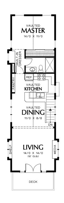 Second Floor Plan for House Plan #321107