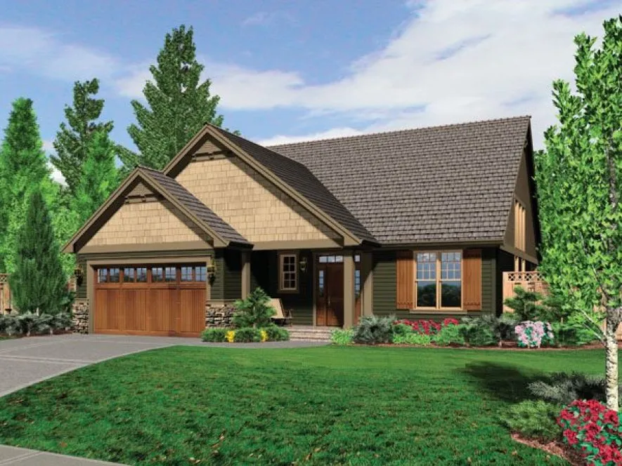 Full Rendering for House Plan #321103