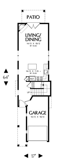 Main Floor Plan for House Plan #321109