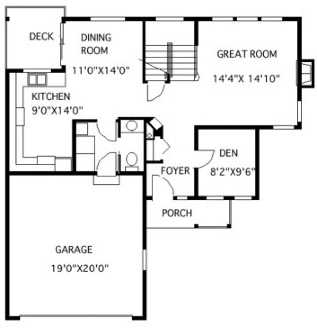 Main Floor Plan for House Plan #500491