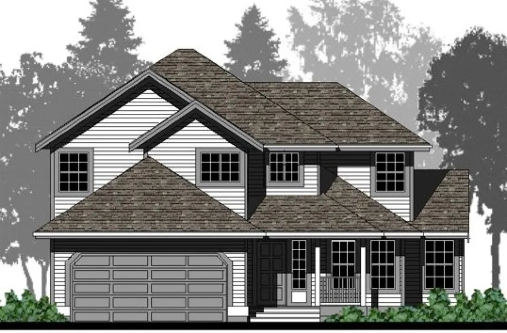 Full Rendering for House Plan #500491