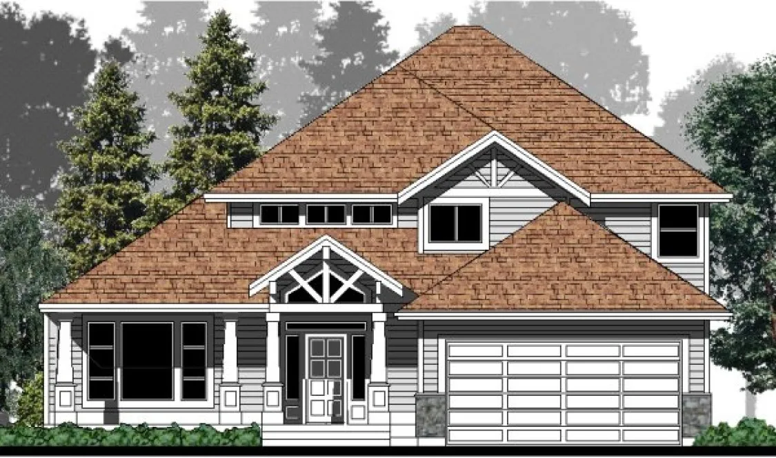 Full Rendering for House Plan #500022