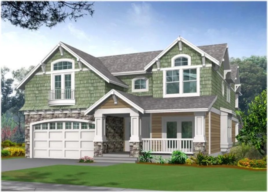 Full Rendering for House Plan #333282