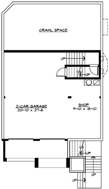 Basement Plan for House Plan #335972