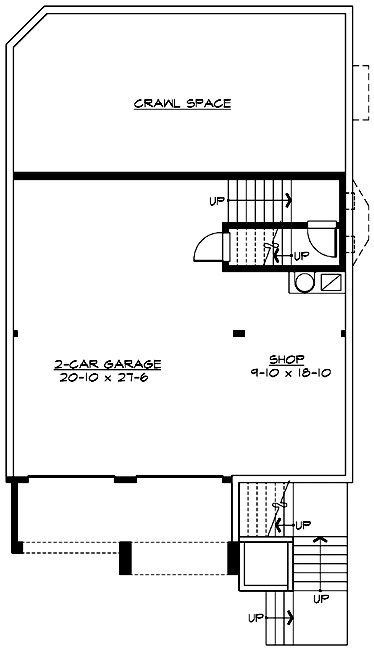 Basement Plan for House Plan #335972
