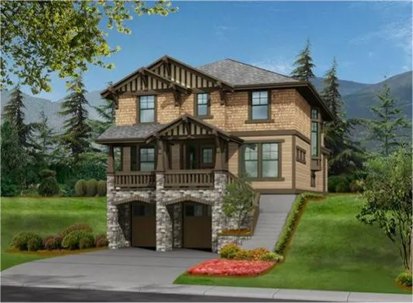 Full Rendering for House Plan #335972