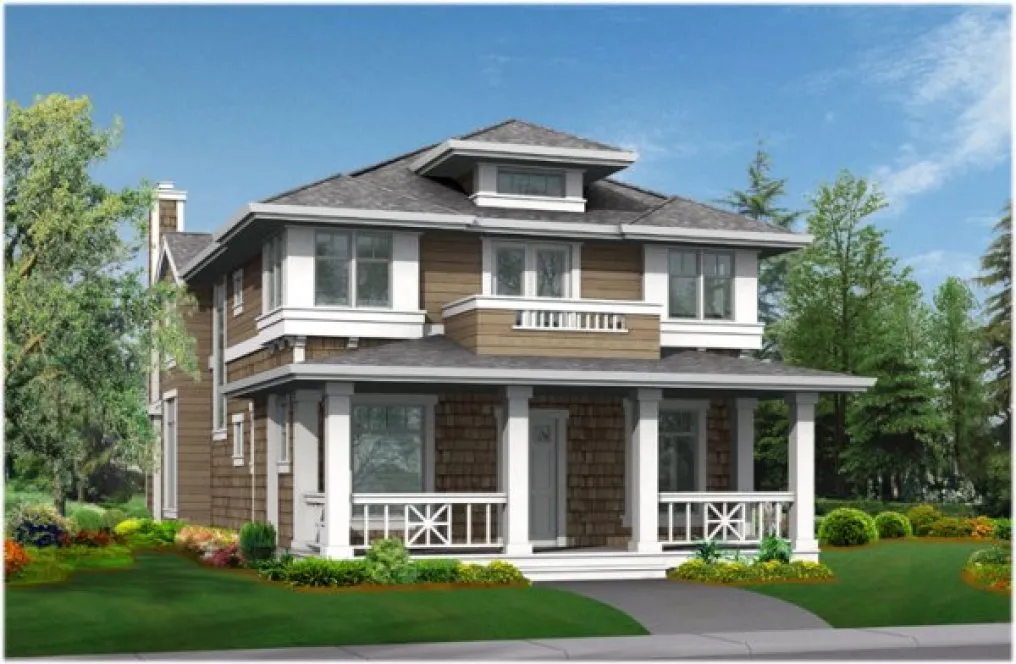 Full Rendering for House Plan #335052