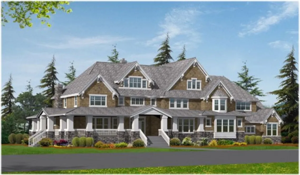 Full Rendering for House Plan #335756