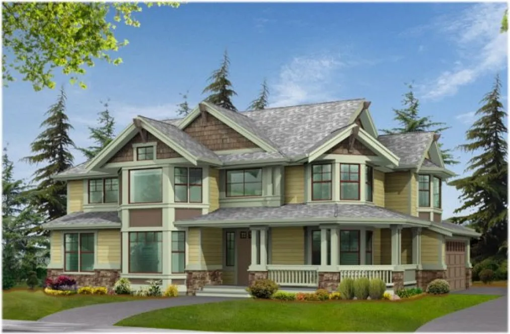 Full Rendering for House Plan #330313