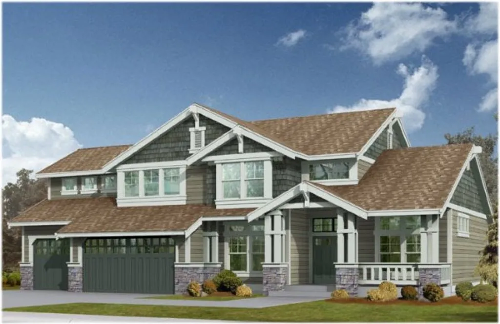 Full Rendering for House Plan #335352