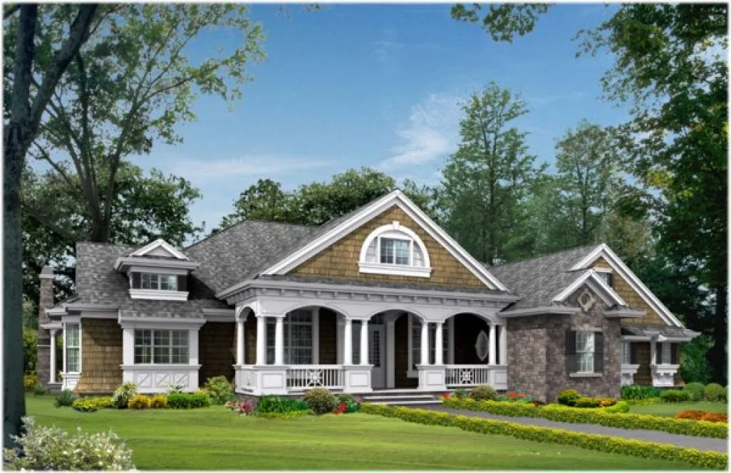 Full Rendering for House Plan #330053