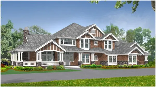 Full Rendering for House Plan #330525