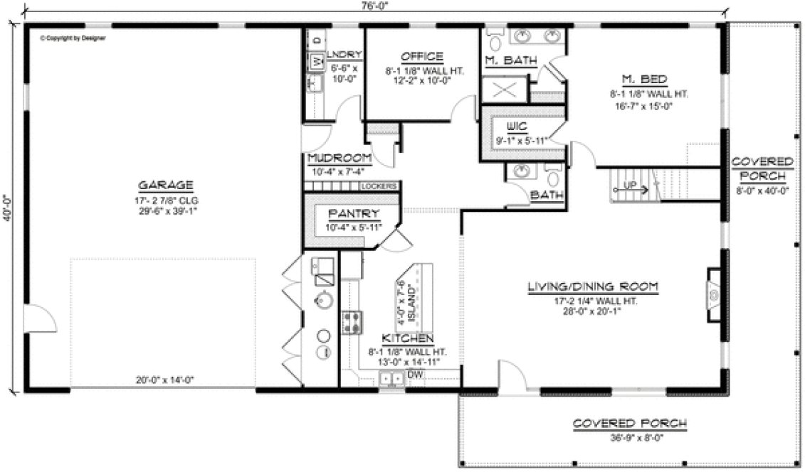 Main Floor Plan for House Plan #753303