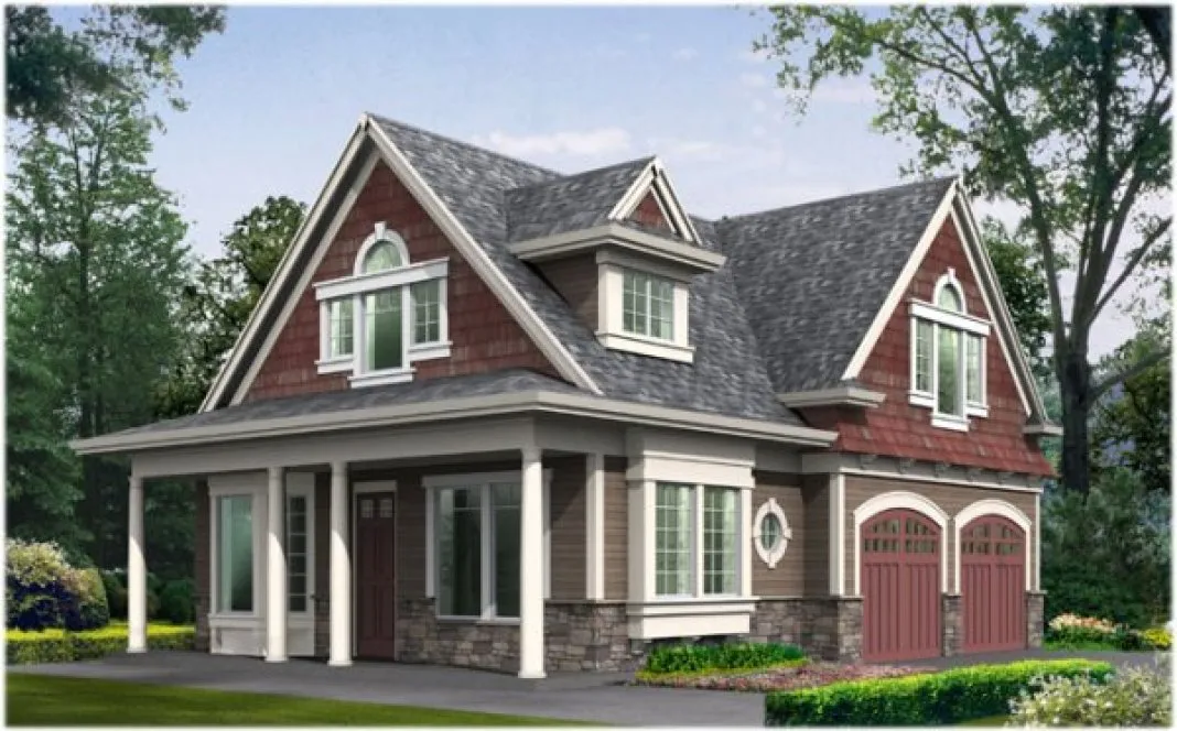 Full Rendering for House Plan #335921