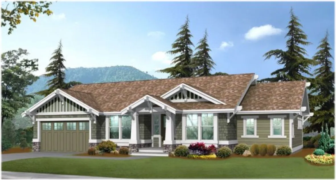 Full Rendering for House Plan #335271