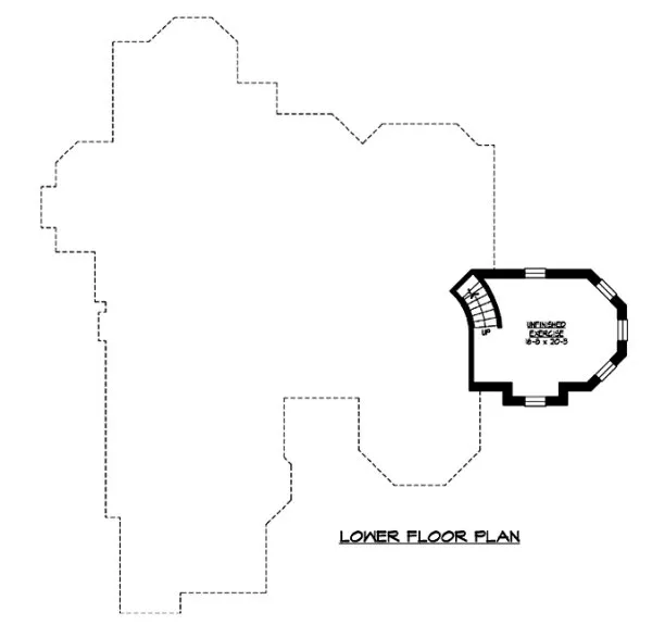 Floorplan lower for House Plan #334864