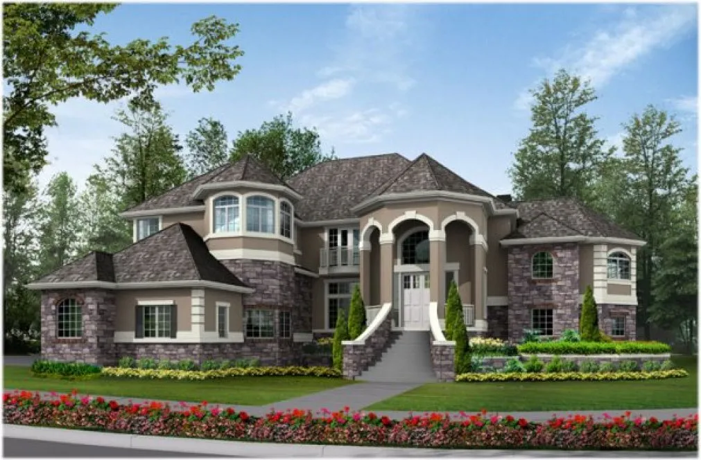 Full Rendering for House Plan #334864