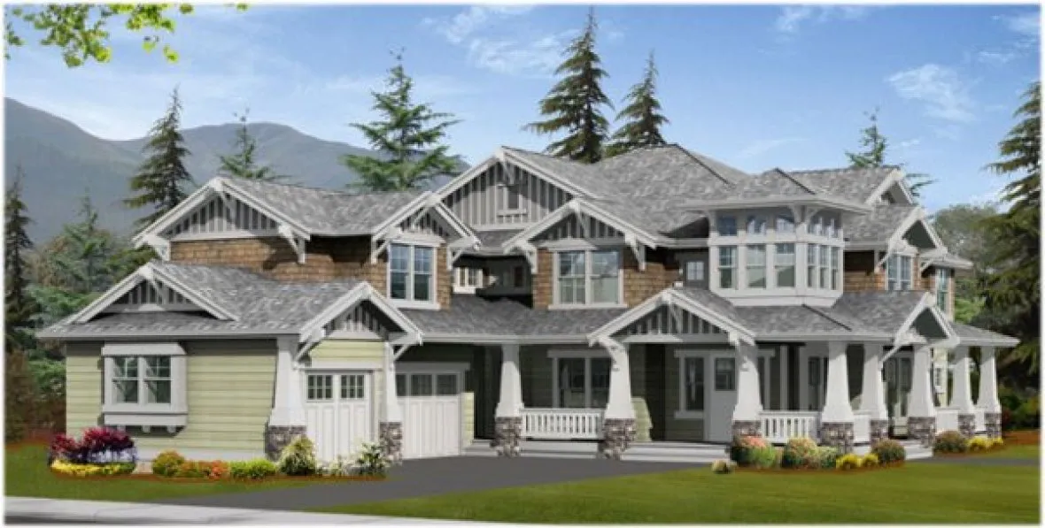 Full Rendering for House Plan #330544