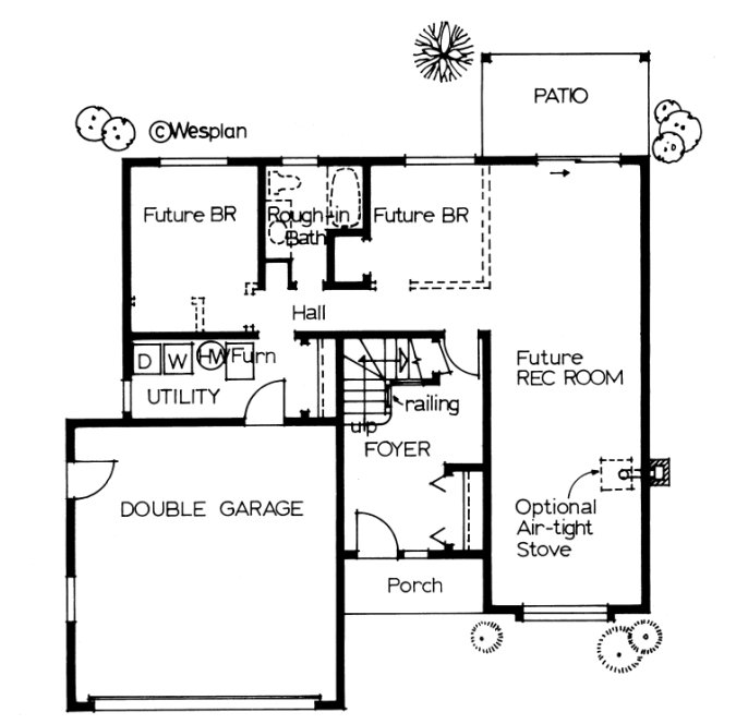 Basement Plan for House Plan #200290