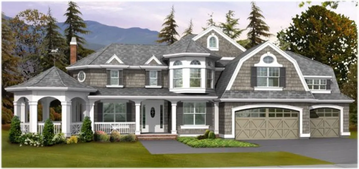 Full Rendering for House Plan #330304