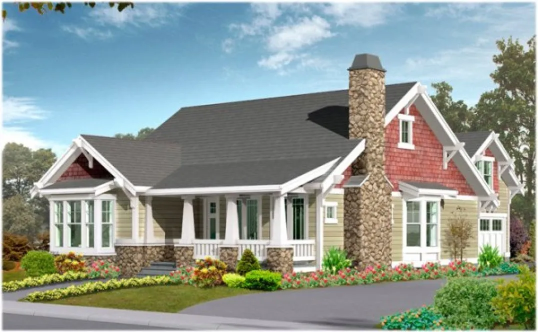 Full Rendering for House Plan #330752