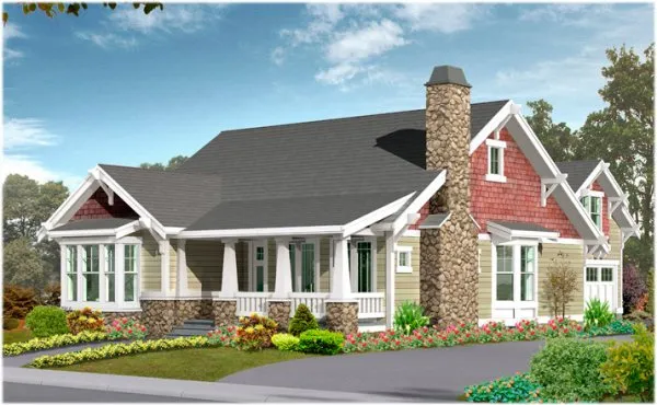Full Rendering for House Plan #330752