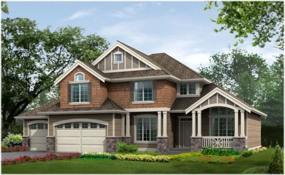 Full Rendering for House Plan #330042