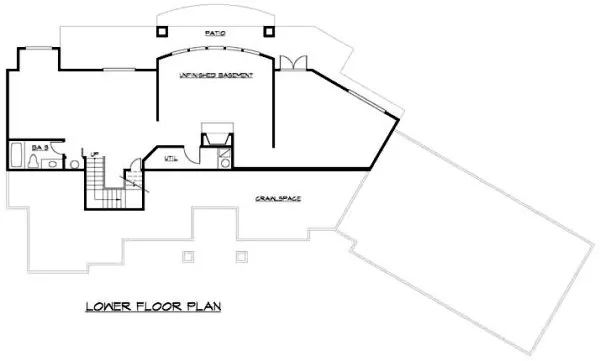 Basement Plan for House Plan #335912