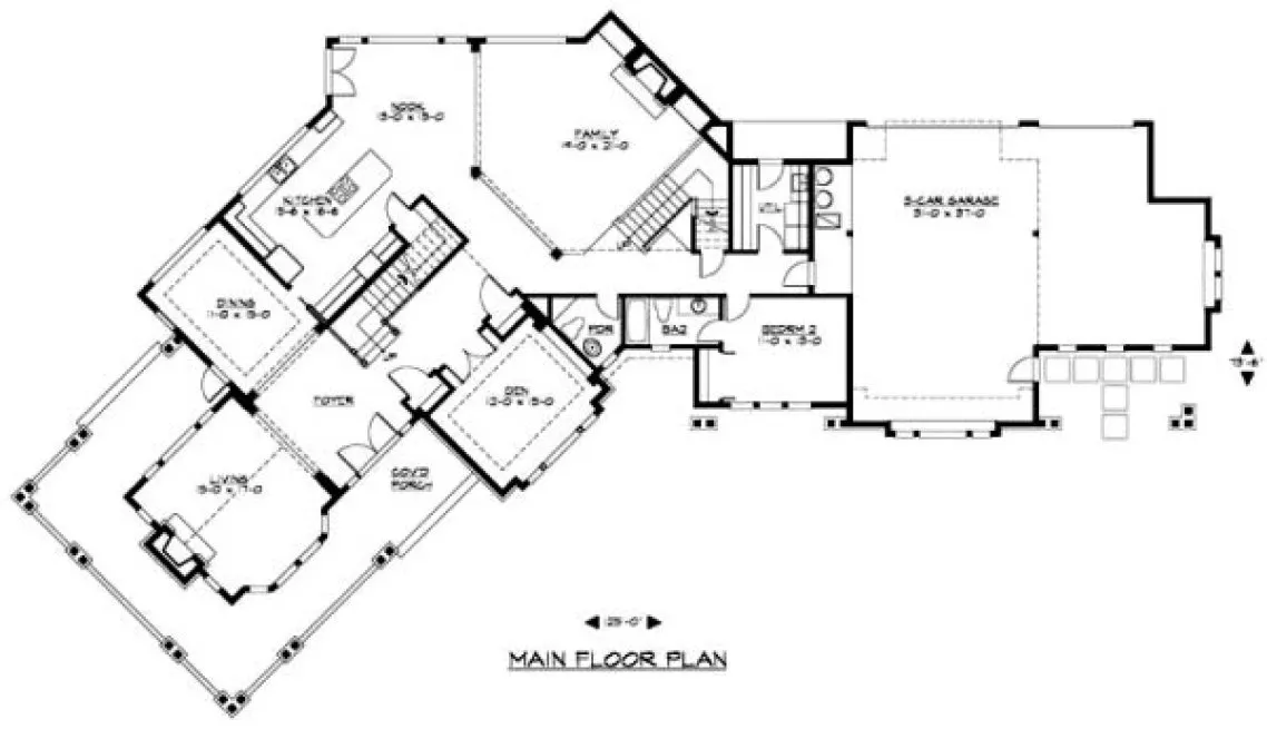Main Floor Plan for House Plan #330564