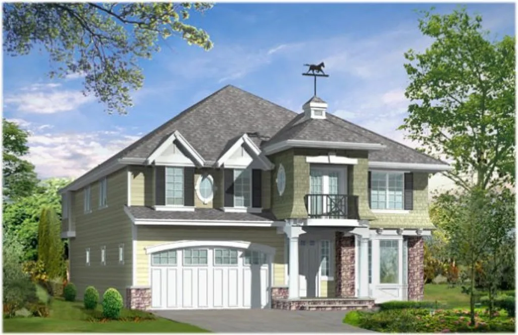 Full Rendering for House Plan #330033