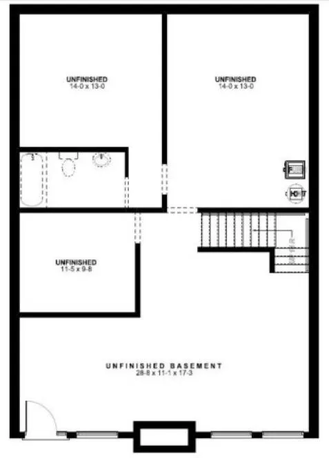 Basement Plan for House Plan #195004