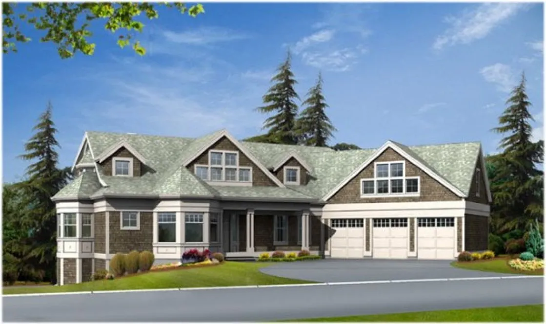 Full Rendering for House Plan #332594