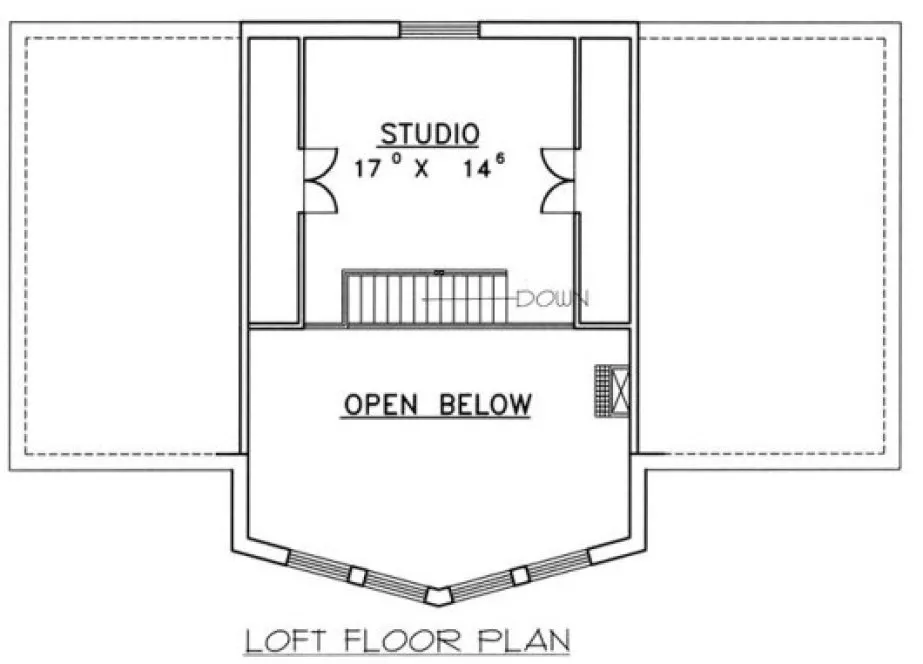 Second Floor Plan for House Plan #459902